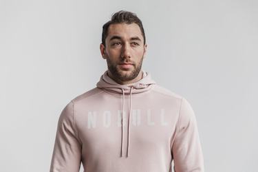 Nobull Men's Hoodie Light Grey | Australia (GT2856)